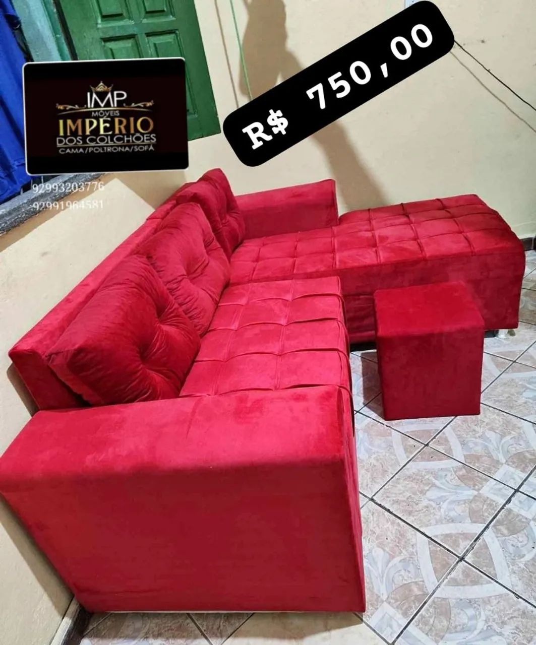 Sofá 3 lugares pronta entrega modelo cheise entrega grátis  - Foto 4