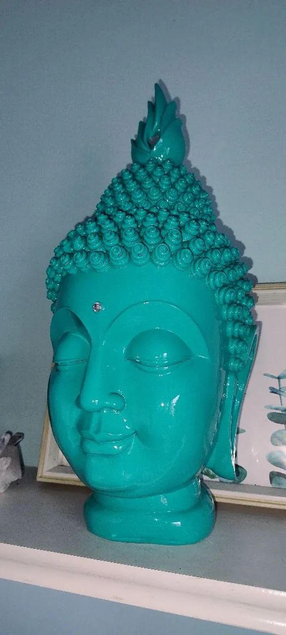 Peça decorativa Cabeça de Buda - Foto 3
