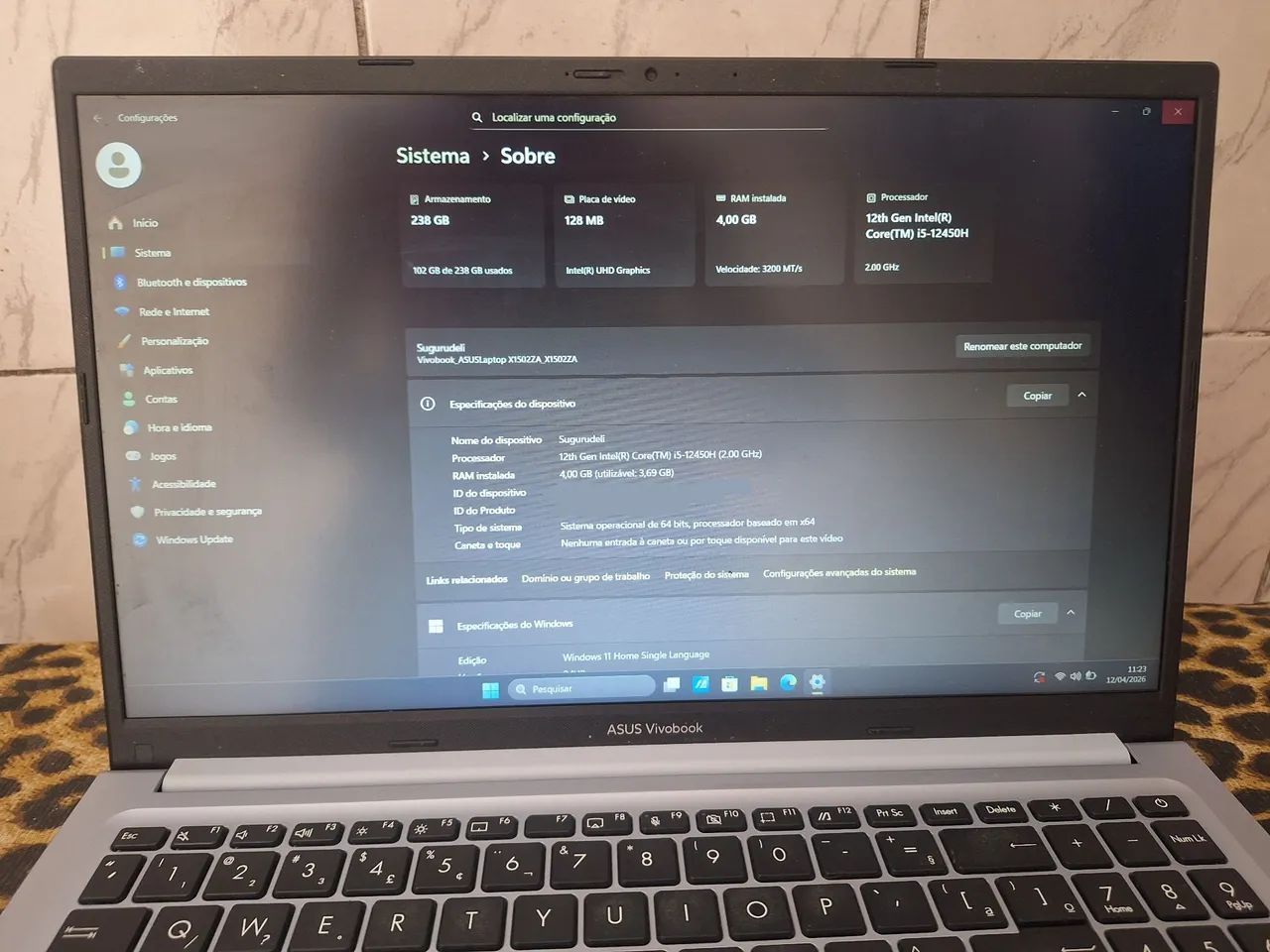 Notebook Asus Vivobook X1502za-ej1779w - Foto 5