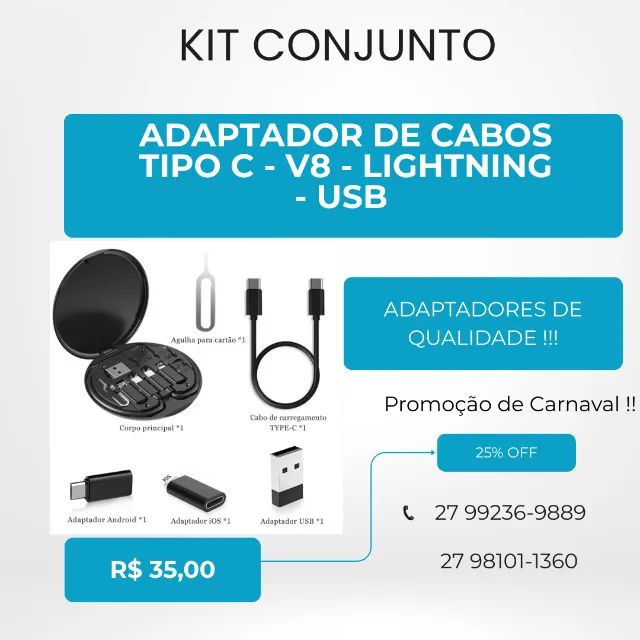 KIT CONJUNTO DE ADAPTADORES 