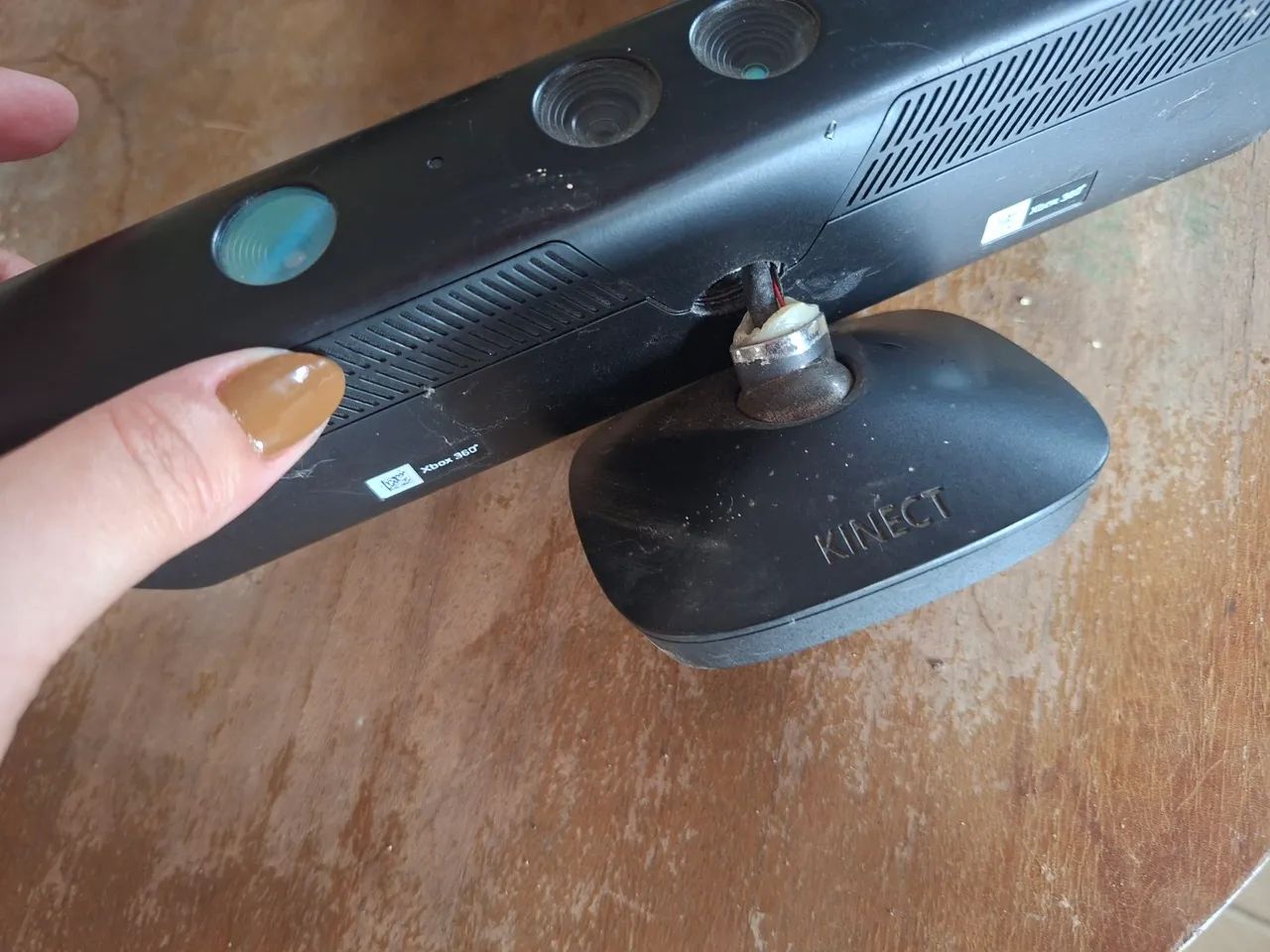 Kinect XBox 360 - base quebrada, funcionando  - Foto 2