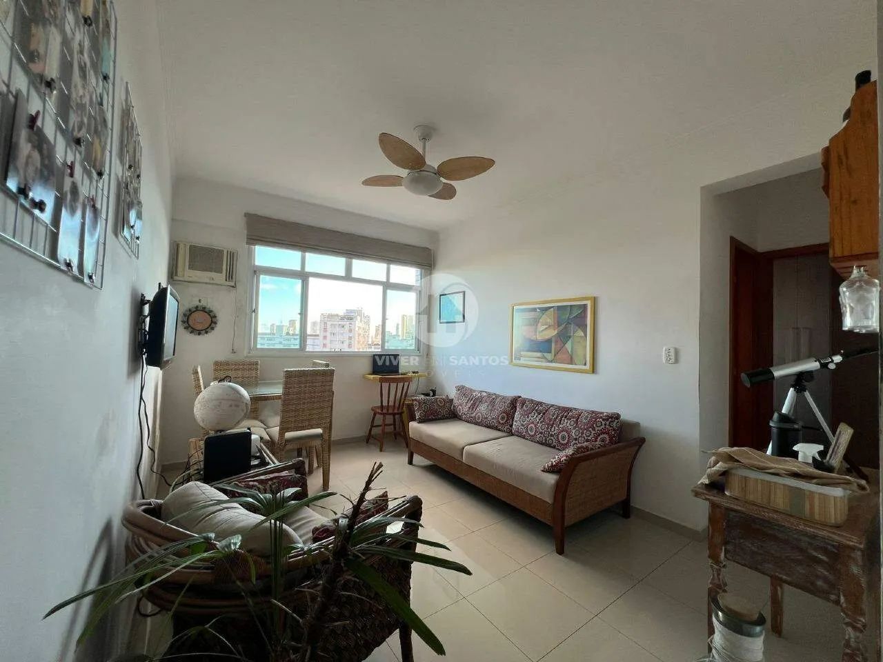 Apartamento de 1 quarto no Macuco em Santos