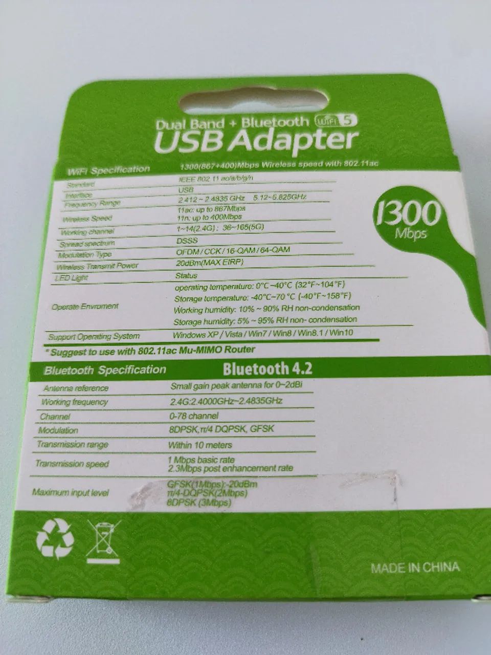 Adaptador WiFi 5GHz e Bluetooth 4.2 - Foto 3