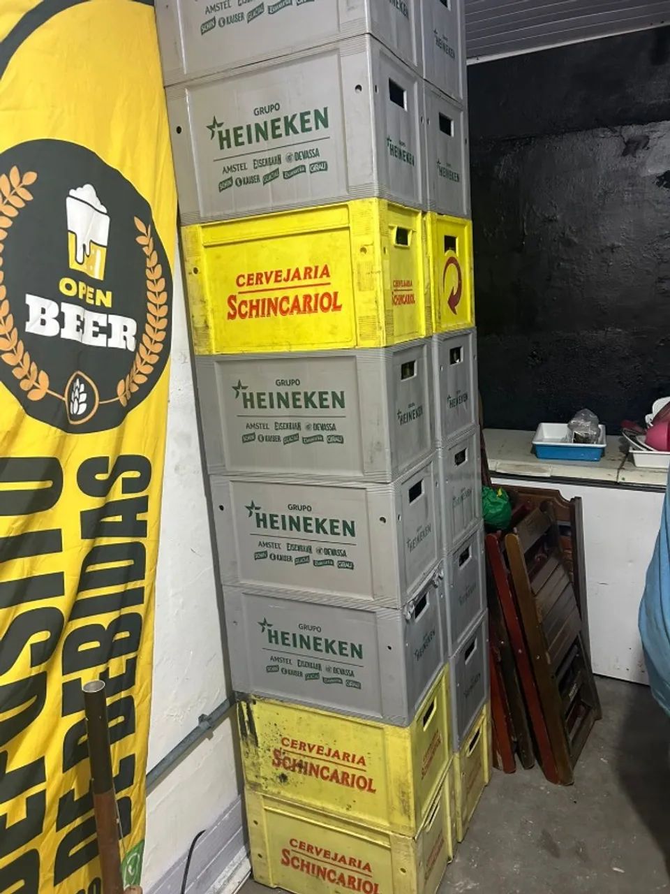 Engradado de cerveja completo