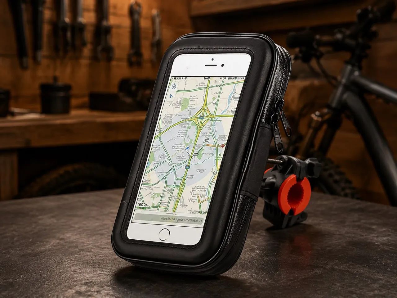 Suporte de Celular para Bicicleta Impermeável 7 Polegadas - Foto 3