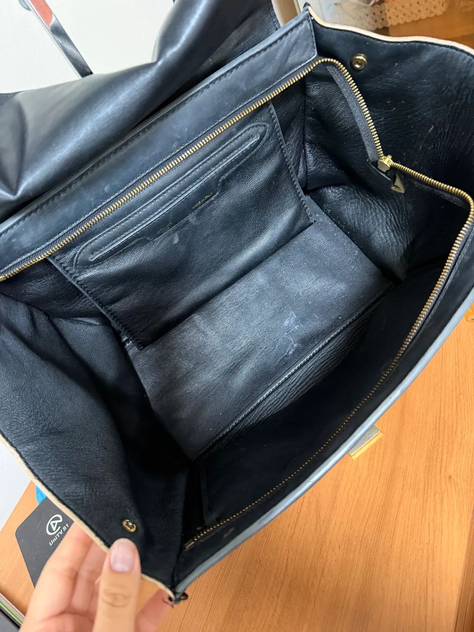 bolsa tiracolo celine trapeze preta - Foto 4