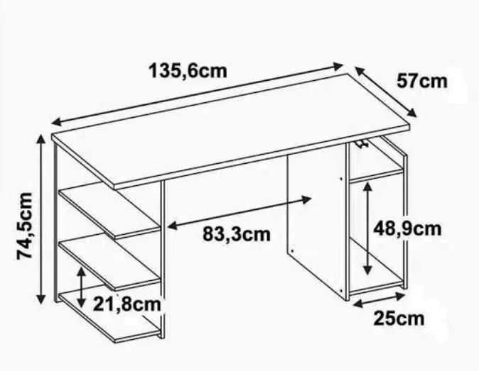 Mesa gamer com cadeira escritório  - Foto 4