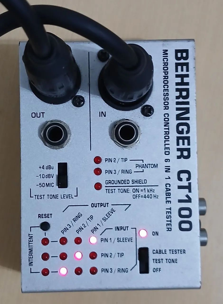 Testador de Cabos Behringer CT100 - Foto 2