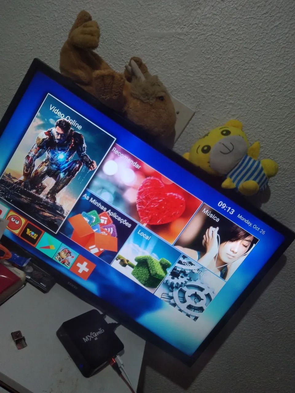 Televisão + TV BOX