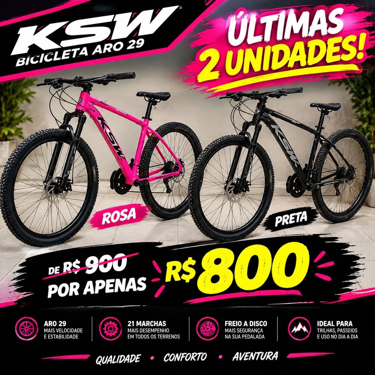 Bicicletas aro 26 e 29 - Foto 2