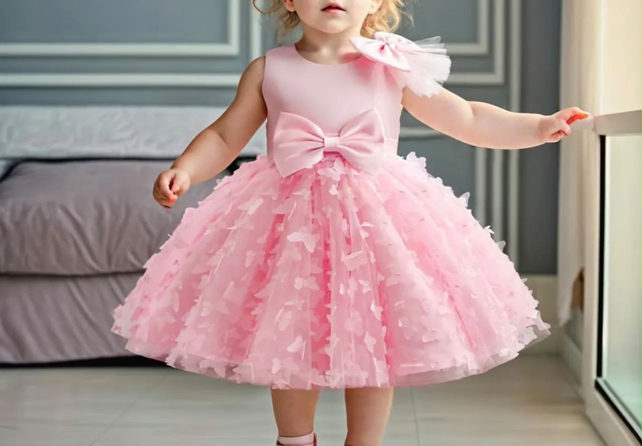 Vestido borboleta 1 ano 