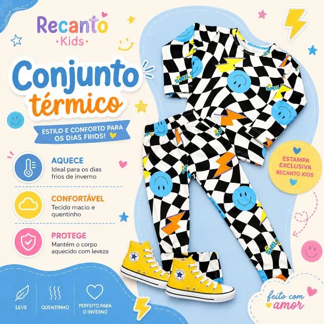 Conjuntos Térmicos Infantis - Foto 5