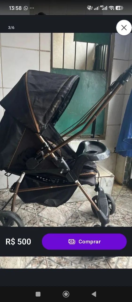 Carrinho de bebê Galzerano  - Foto 3