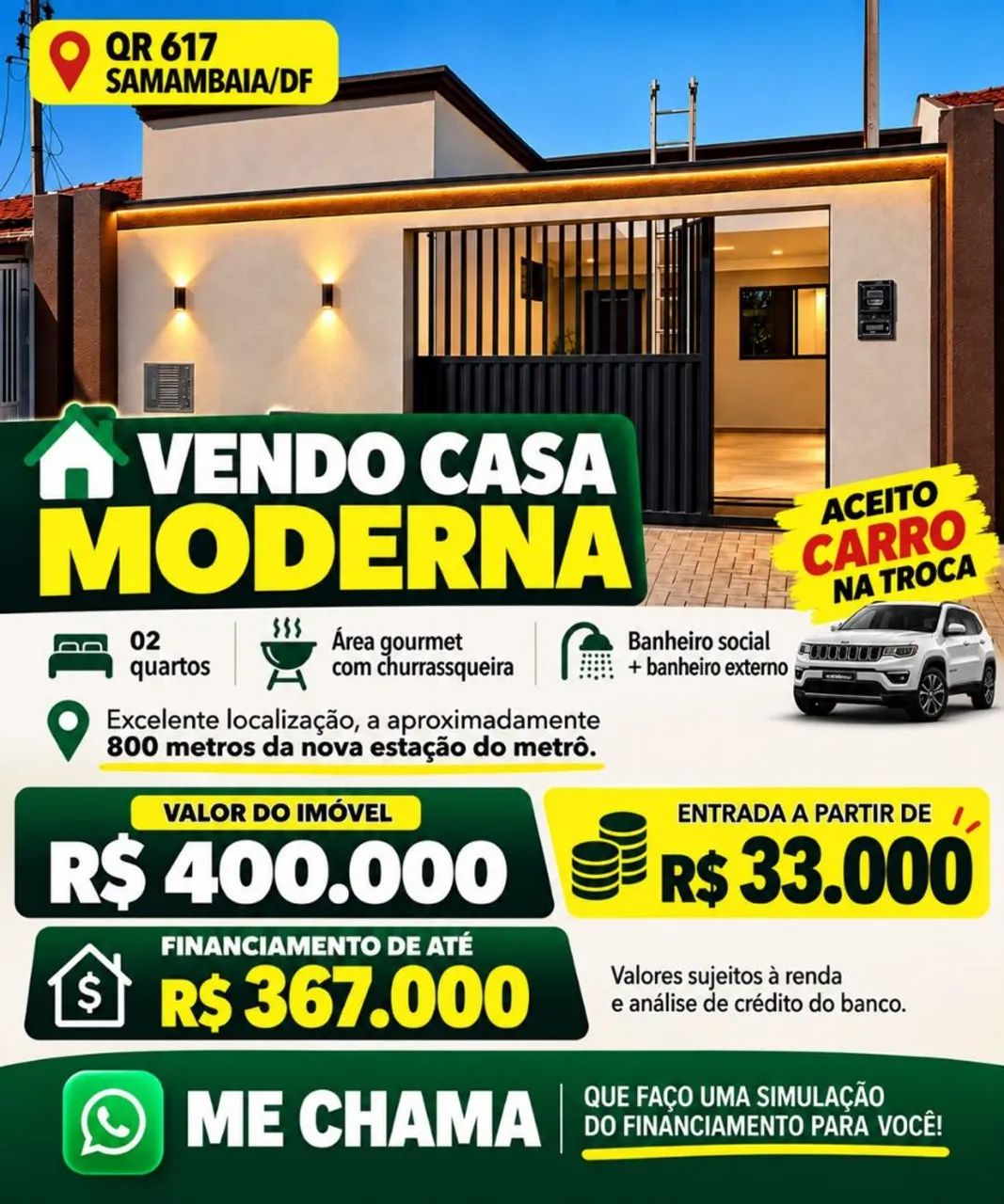 Casa moderna samambaia norte  - Foto 2