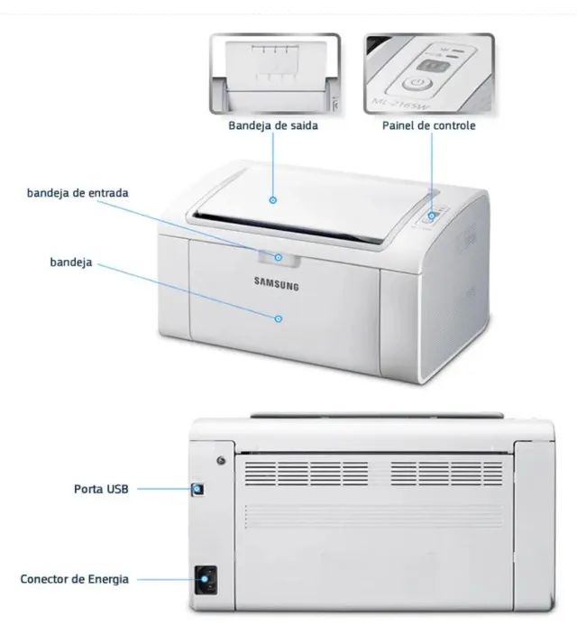 Impressora LaserJet Samsung com Wi-Fi, toner novo, fucionando perfeitament - Foto 4