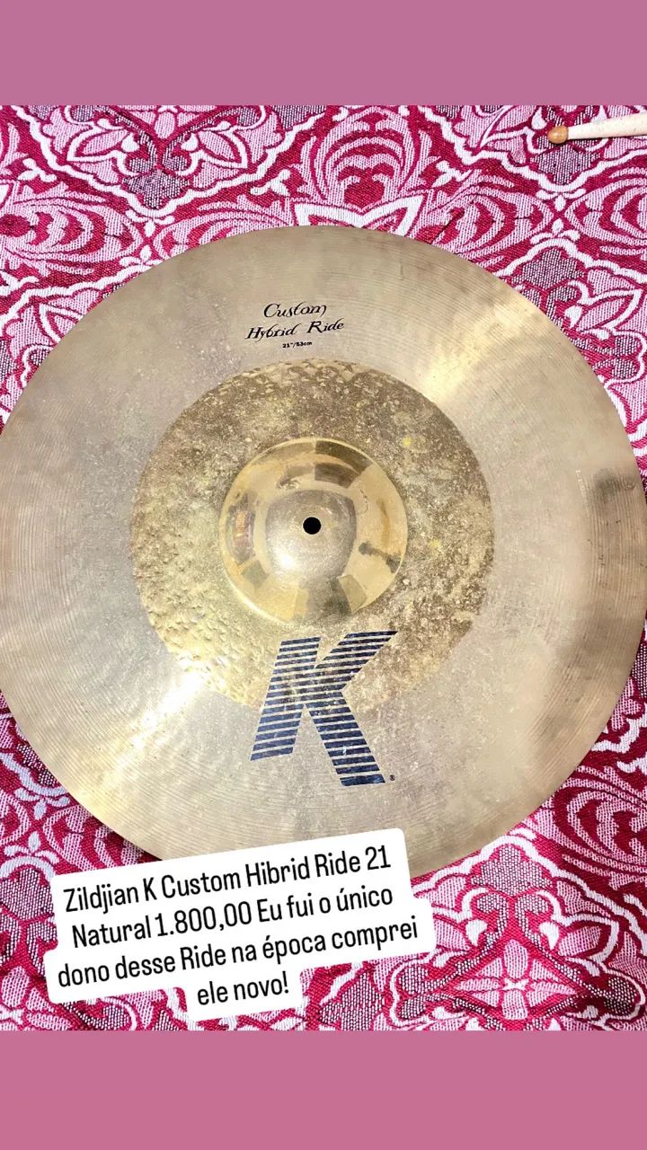 Zildjian K Custom Hibrid Ride 21 - Instrumentos musicais - Vila
