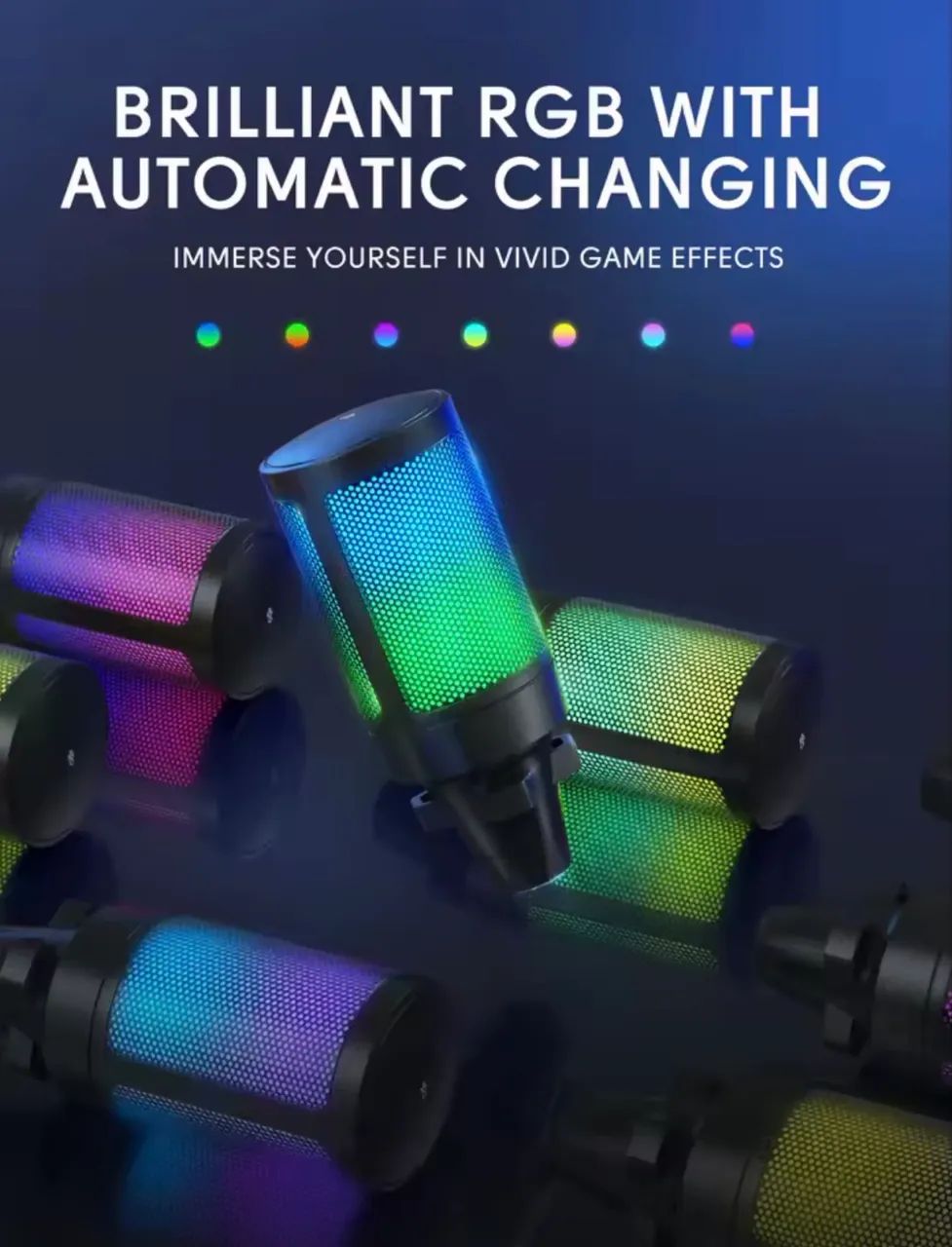 Microfone USB FIFINE A6T RGB com braço articulado - Foto 4