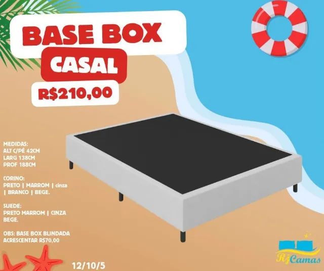 Base box casal (Pague na entrega)