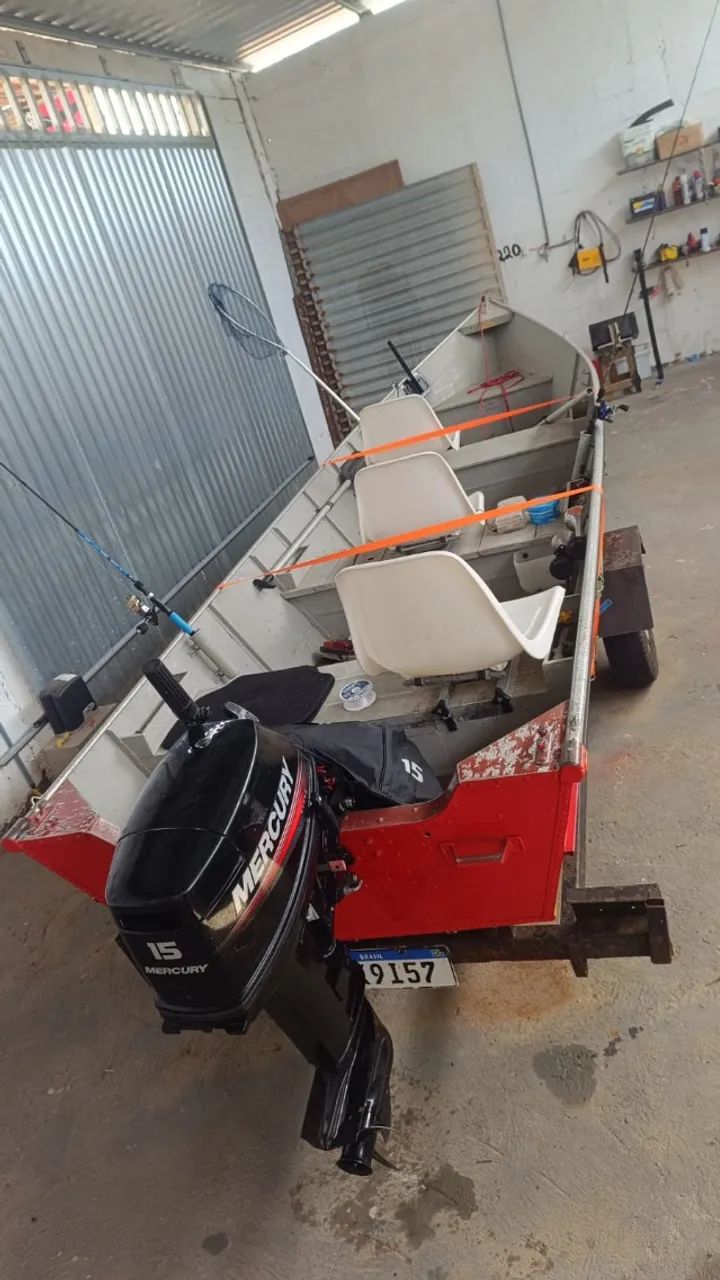 BARCO DE ALUMINIO MOTOR 15 HP - Foto 4