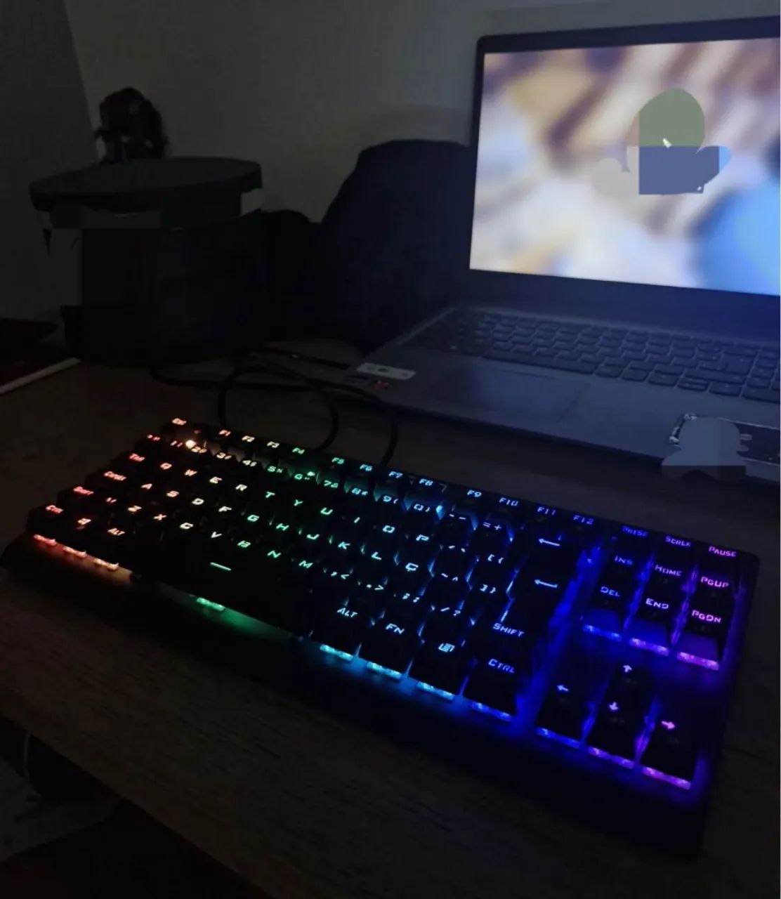 TECLADO MECÂNICO REDRAGON dark avenger switch blue - Foto 3