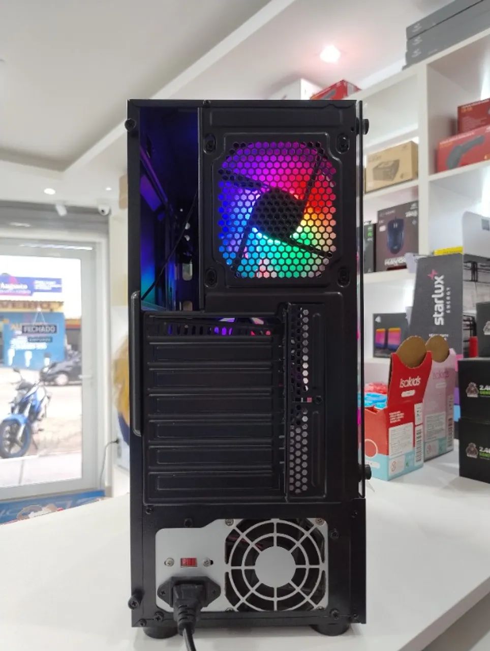 Gabinete RGB Mid Tower Iluminado NOVO - Foto 5