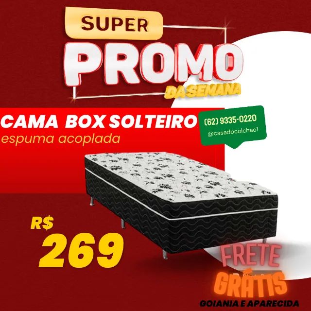 Cama box Conjugada molas casal  699 