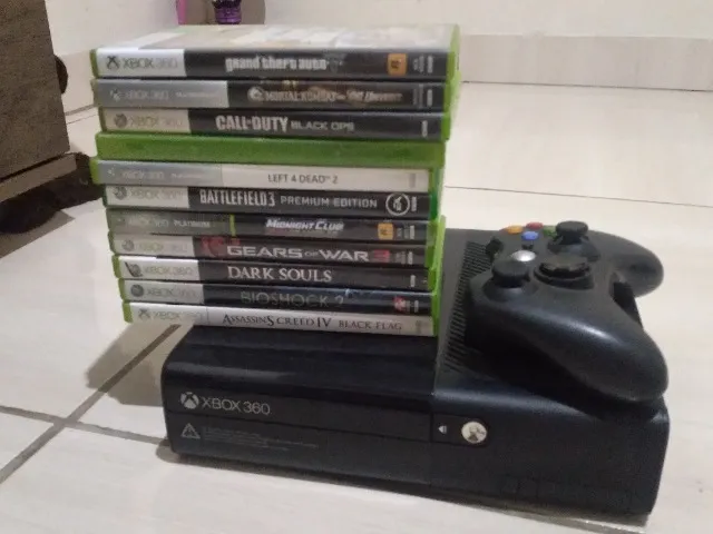 Xbox 360 Slim Desbloqueado com Dois Controles, + de 30 Jogos e Um Pendrive  com Fonte Original e Hdmi | Jogo de Computador Xbox 360 Usado 90461303 