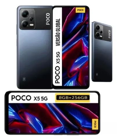 CELULAR XIAOMI POCO X5 5G 8+256GB GLOBAL BLACK