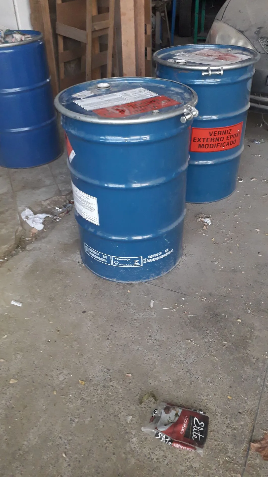 Tambor de aço 200 lts com tampa removivel