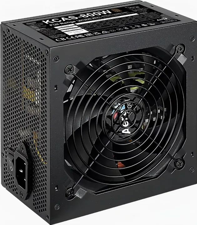 Fonte Pc Gamer Aerocool Kcas 800w 80plus Atx Pfc Ativo Cor Preto 110v 220v Bivolt Real - Foto 5