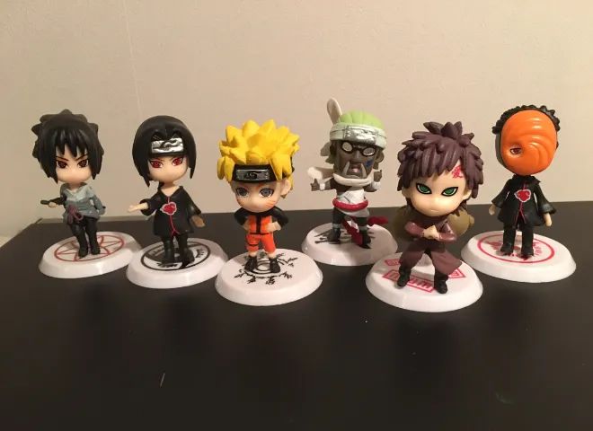 6 Mini bonecos naruto 7-8cm - Foto 3