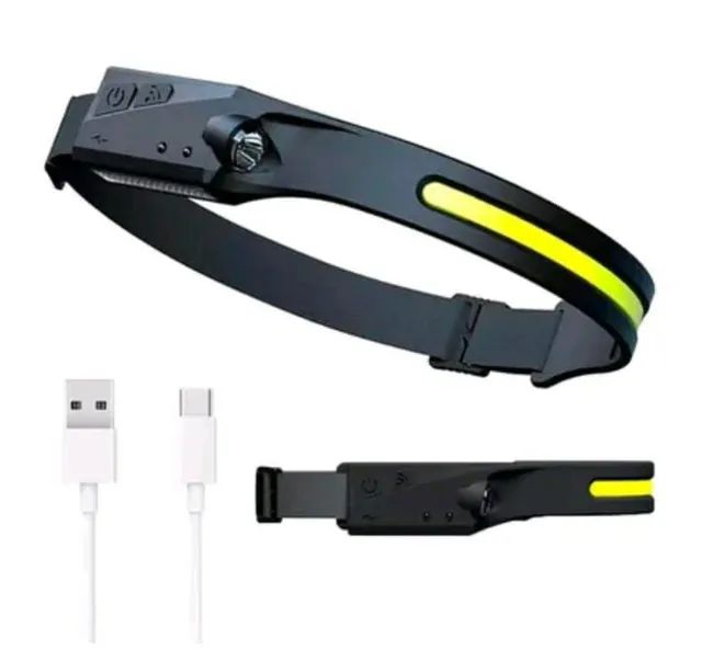 Super Lanterna de Cabeça Recarregável Led promoção Pronta Entrega 