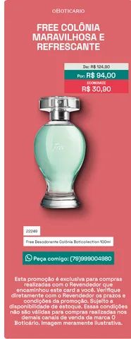 Vendo Free Boticário