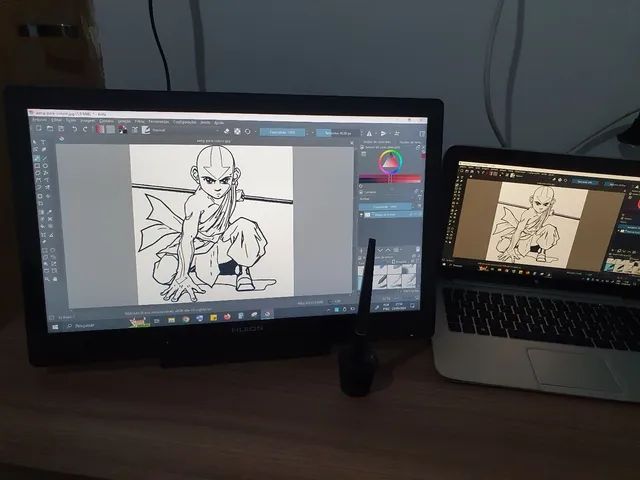 Tela de desenho (mesa digitalizadora) Huion 19.5 polegadas - Foto 4