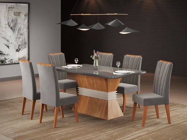 Sala de Jantar 6 Lugares Evelyn s64
