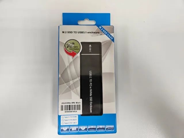 HD Externo case para m.2 nvme SSD Tipo C 3.1 e USB R$ 90,00 pix  - Foto 2