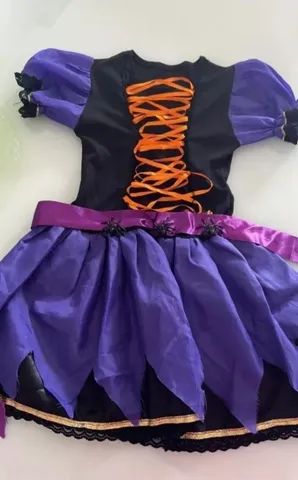 Fantasia bruxa haloween infantil - Foto 3