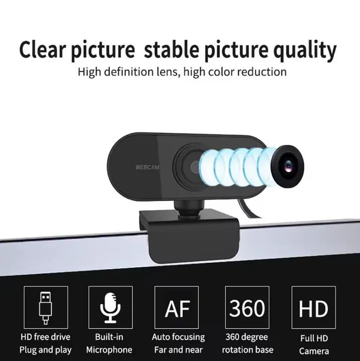 Webcam Com microfone, 1080p HD, USB - Lacrada - Foto 3