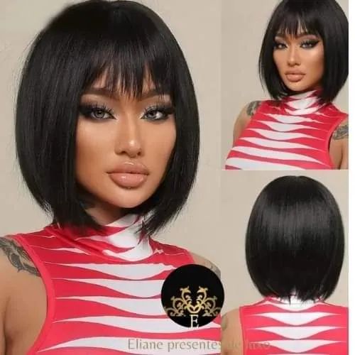 Peruca de cabelo 100% humano brasileiro.