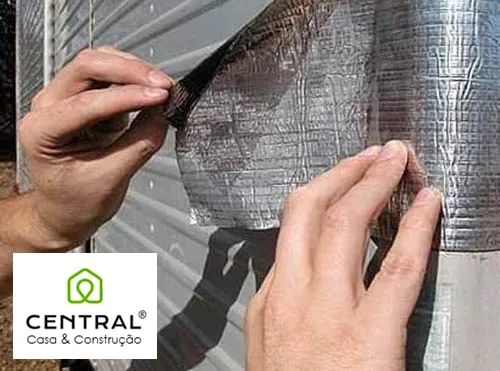 Fita asfaltica aluminizada 30 cm x 10 m - Foto 3