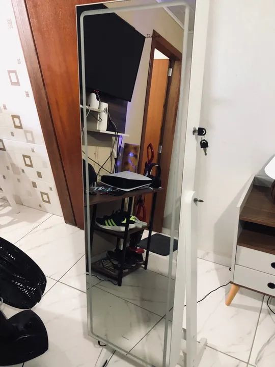 Espelho Decorativo com moldura, 1,89m de altura, Novo! - Foto 5