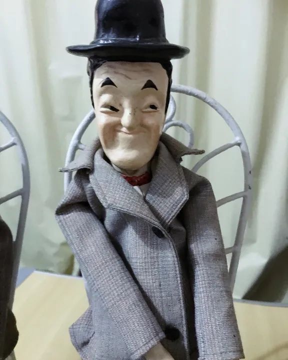 Bonecos o gordo e o magro antiguissimos - Foto 3