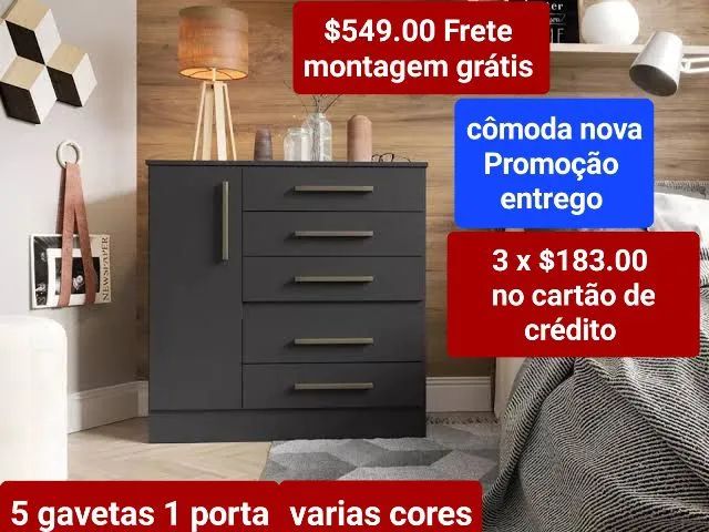 Cômoda nova garantia promoção entrego monto garantia 