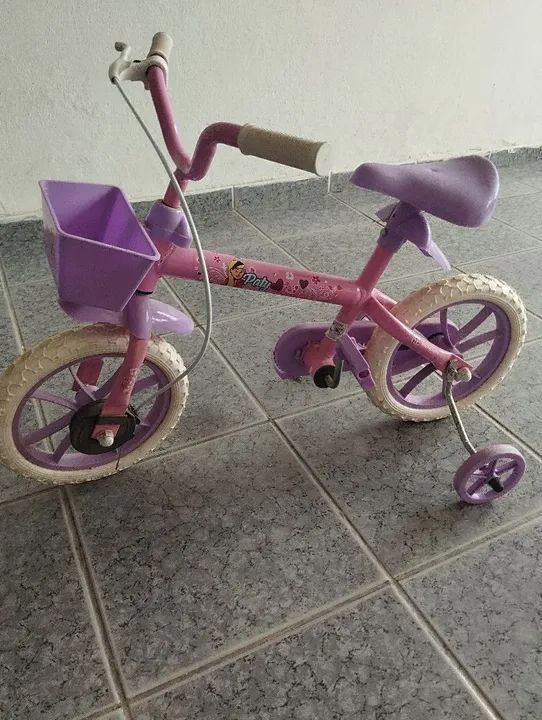 Bicicleta Infantil Rosa - Baby - 12 Polegadas