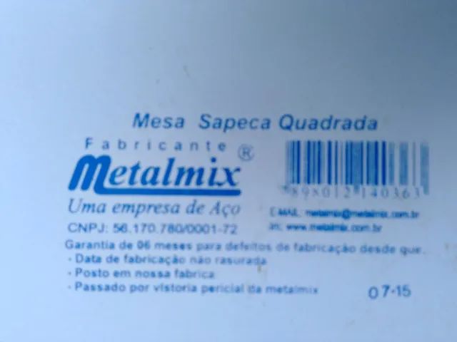 Mesa  infantil aço METALMIX + 2 cadeiras  - Foto 4