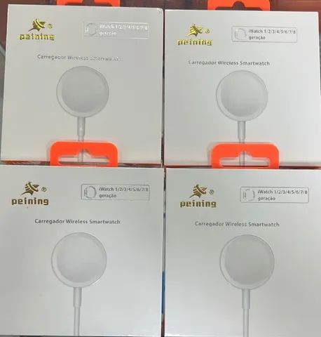 Carregador Para Smartwach Indução Séries 1 2 3 4 5 6 Cor Branco - Foto 3