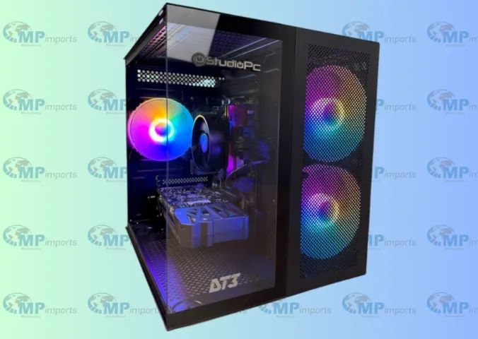 Loja MP Imports: Gabinete Gamer DT3 HyperFlow, super compacto, tipo aquário em vidro - Foto 3