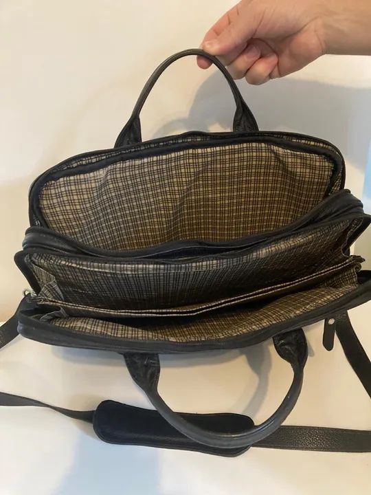 Maleta de Couro Preta - Foto 3