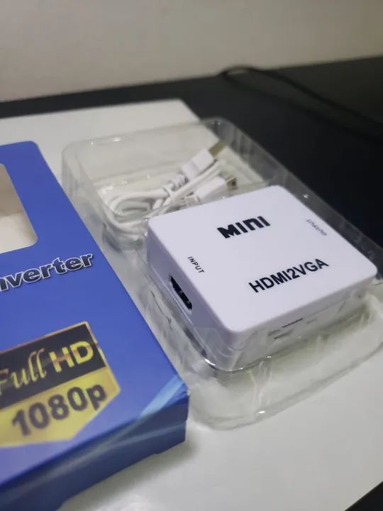 Conversor HDMI para VGA 1080P Full HD Perfeito Entrego - Foto 5
