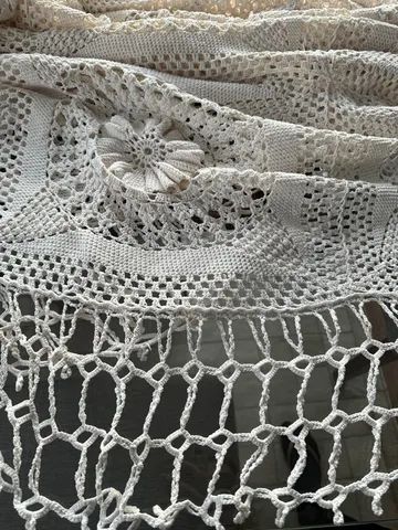 colcha crochê casal handmade 2,20m x 1,80m - Foto 3